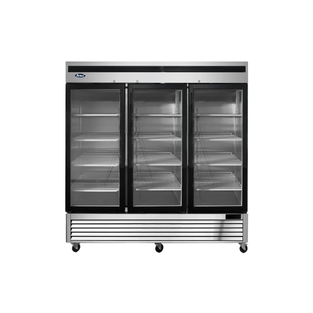 Atosa 82″ 3-Door Swing Glass Merchandising Freezer