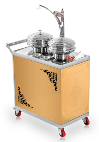 2 Compartment Snack Trolley