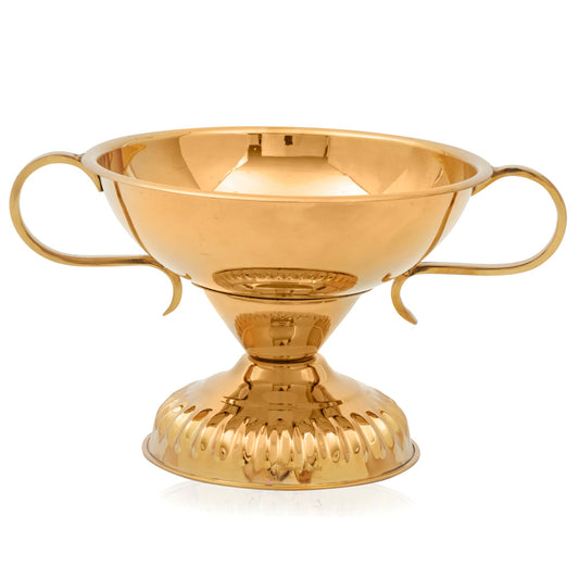 Trophy-Shaped Round Bowl with Base
