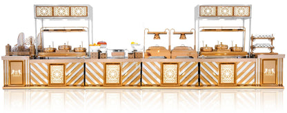 Criss Cross Buffet Table