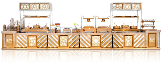 Criss Cross Buffet Table
