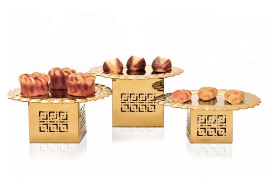 Square Gold Risers Set