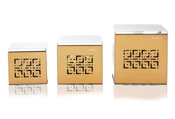 Square Gold Risers Set