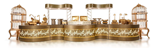 Gold Flamingo Buffet Set