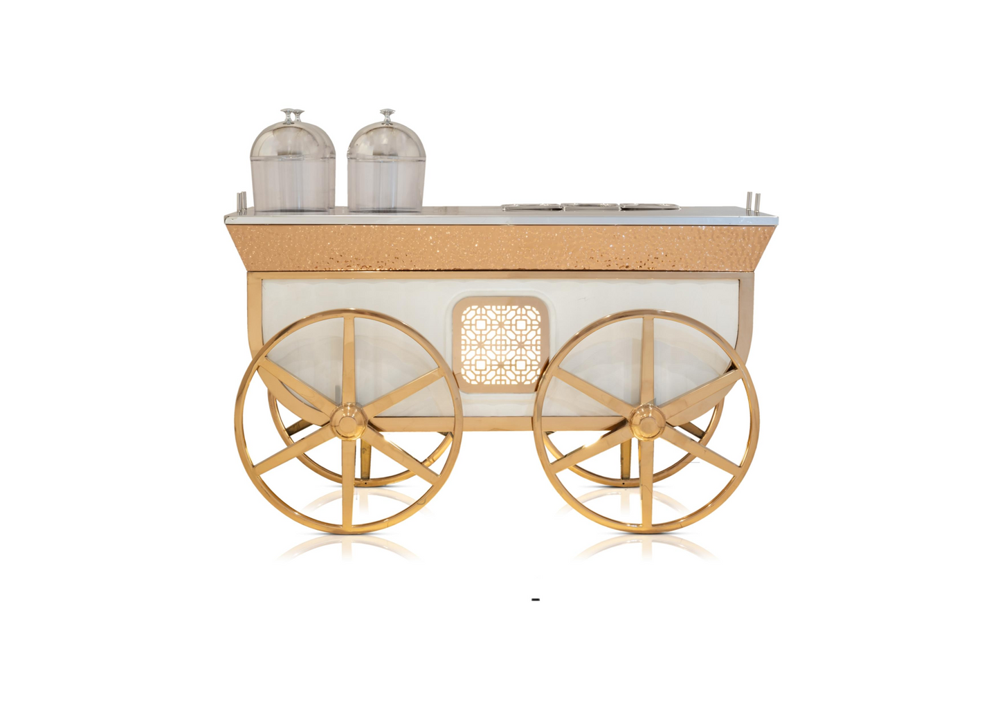 Elegant Canopy Cart Display Counter Set