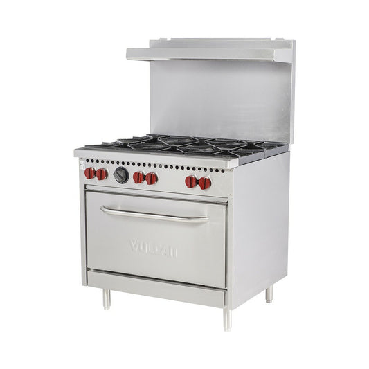 Vulcan SX36-6BN Natural Gas 36″ 6 Burner Range 198,000 BTU