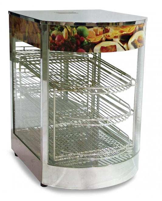 Omcan 14″ Curved Glass Display Warmer