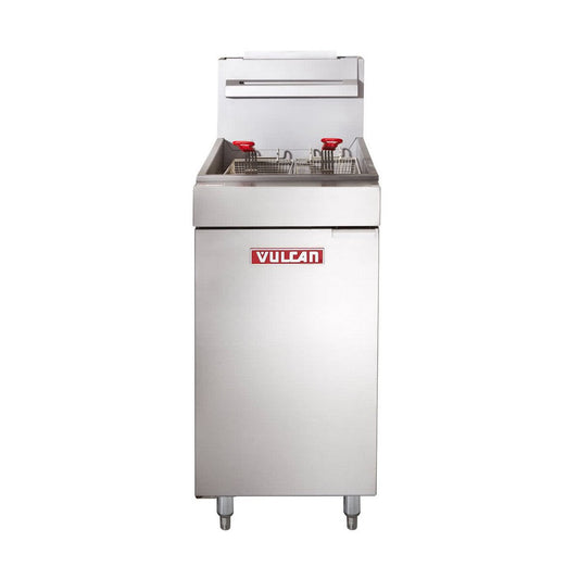 Vulcan LG500 65-70 lb. Natural Gas Floor Fryer – 150,000 Btu