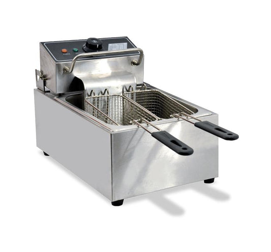 Omcan 11″ Single Electric Countertop Deep Fryer 110V